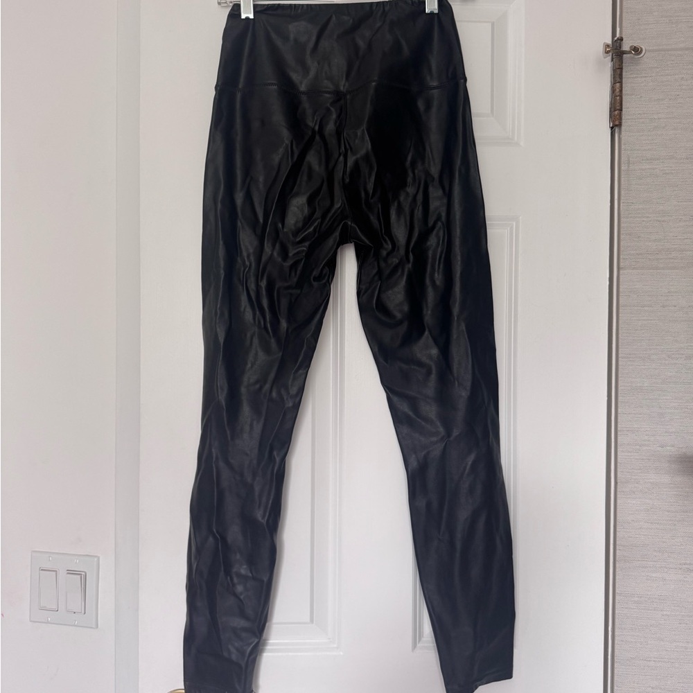 Wilfred Free Black Faux Leather Leggings